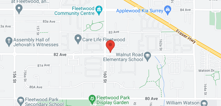 map of 206 16031 82 AVENUE